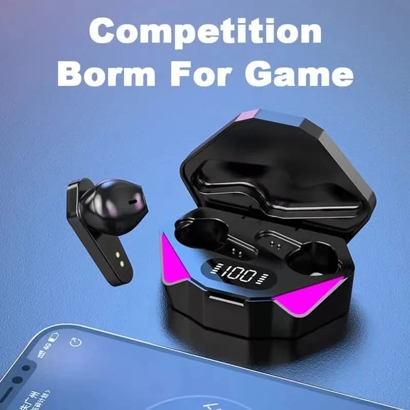 TWS casque sans fil Bluetooth affichage LED écouteurs de joueur avec micro casque sans fil suppression de bruit écouteurs Bluetooth X15 — 4/7
