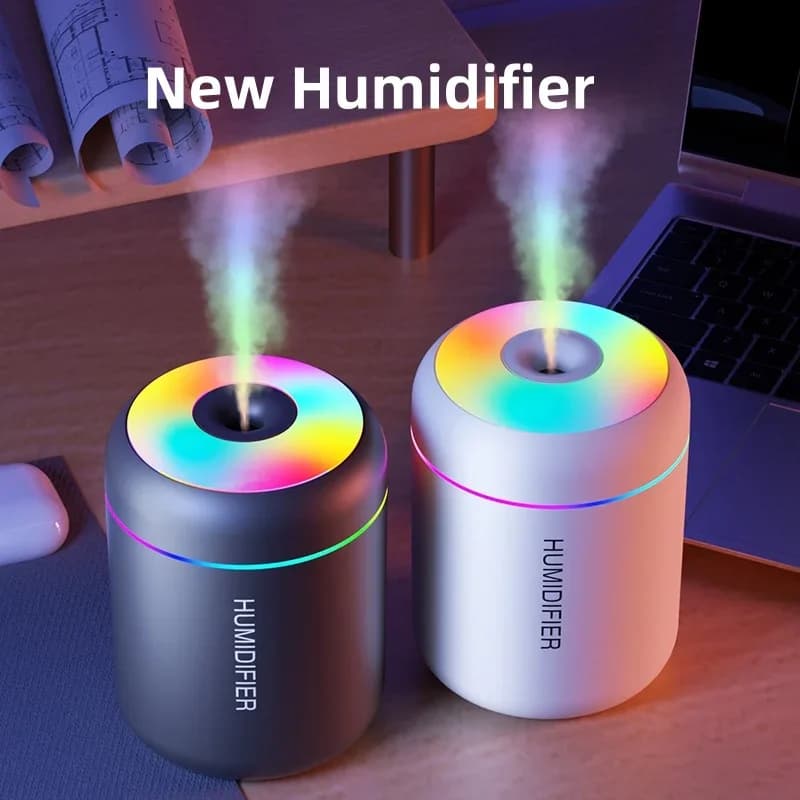 180ML Mini USB Electric Air Humidifier Aroma Diffuser Essential Oil Purifier Aromatherapy Mist Maker Lights for Car Home Bedroom
