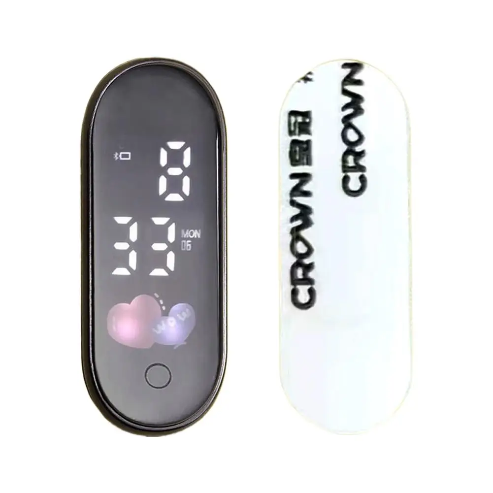 Horloge lumineuse pour moto et voiture, Mini montre de Sport à coller interne, étanche, mécanique, horloges Led, accessoires d'ornement automobile — 8/10