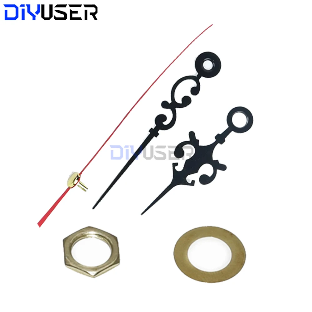 DIYUSER-Repair Tool Parts Kit with Red Hands, Quartz Wall Clock Movement Mechanism, Professional and Practical, HQ3268 — 6/7