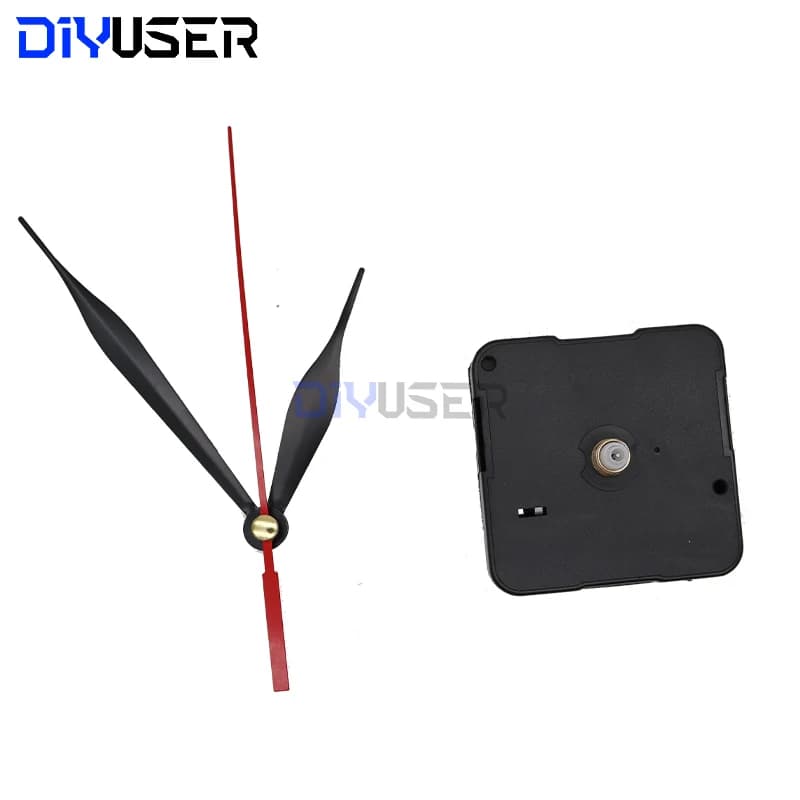 DIYUSER-Repair Tool Parts Kit with Red Hands, Quartz Wall Clock Movement Mechanism, Professional and Practical, HQ3268 — 7/7