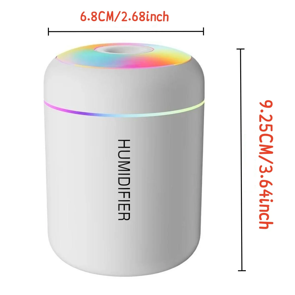 Mini humidificador de aire eléctrico USB, difusor de Aroma, purificador de aceite esencial, generador de niebla de aromaterapia, luces para coche, hogar y dormitorio, 180ML — 6/8