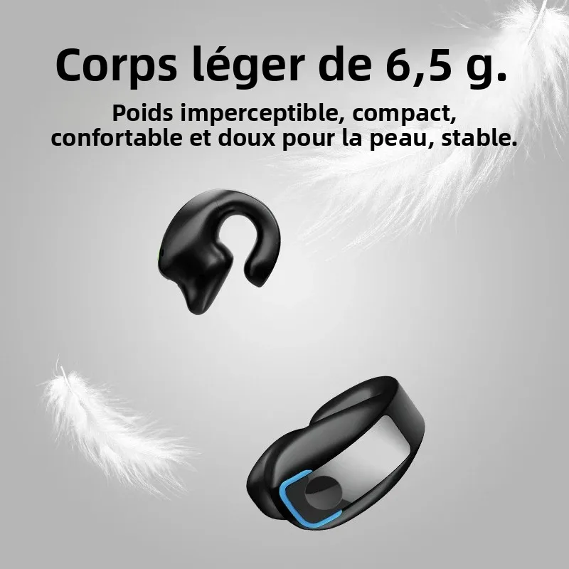 Écouteurs sans fil Bluetooth à conduction osseuse de haute qualité TWS, avec micro, pour le sport et réduction du bruit — 3/9