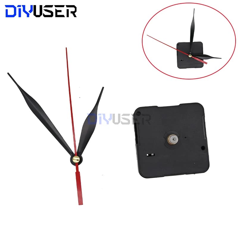 DIYUSER-Repair Tool Parts Kit with Red Hands, Quartz Wall Clock Movement Mechanism, Professional and Practical, HQ3268
