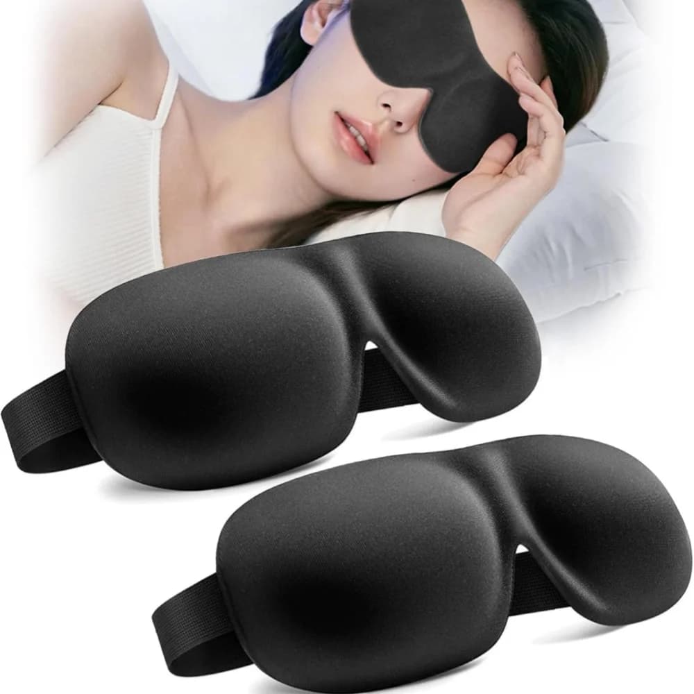 3D Sleep Mask, Blindfold, Sleep Aid, Soft Memory Foam Eye Mask for Sleeping and Travel, Lightweight Sleep Mask, Eye Cover, Lightweight Style — 2/6