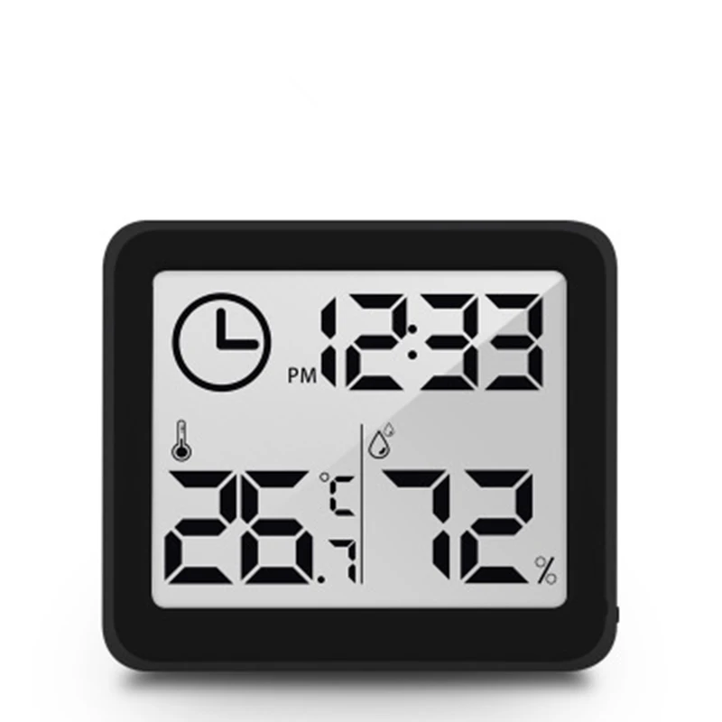 NIDIBOU- Horloge numérique de bureau avec température et humidité, horloges murales pour la maison, la cuisine, le bureau, les décorations — 8/8