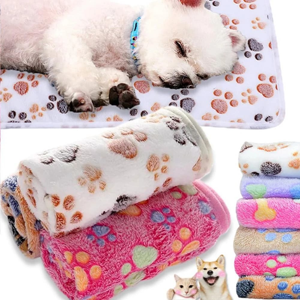 Couverture douce et moelleuse pour animaux de compagnie, haute qualité, motif de dessin animé mignon, polymères pour animaux de compagnie, chaude et confortable pour chats et chiens — 3/10