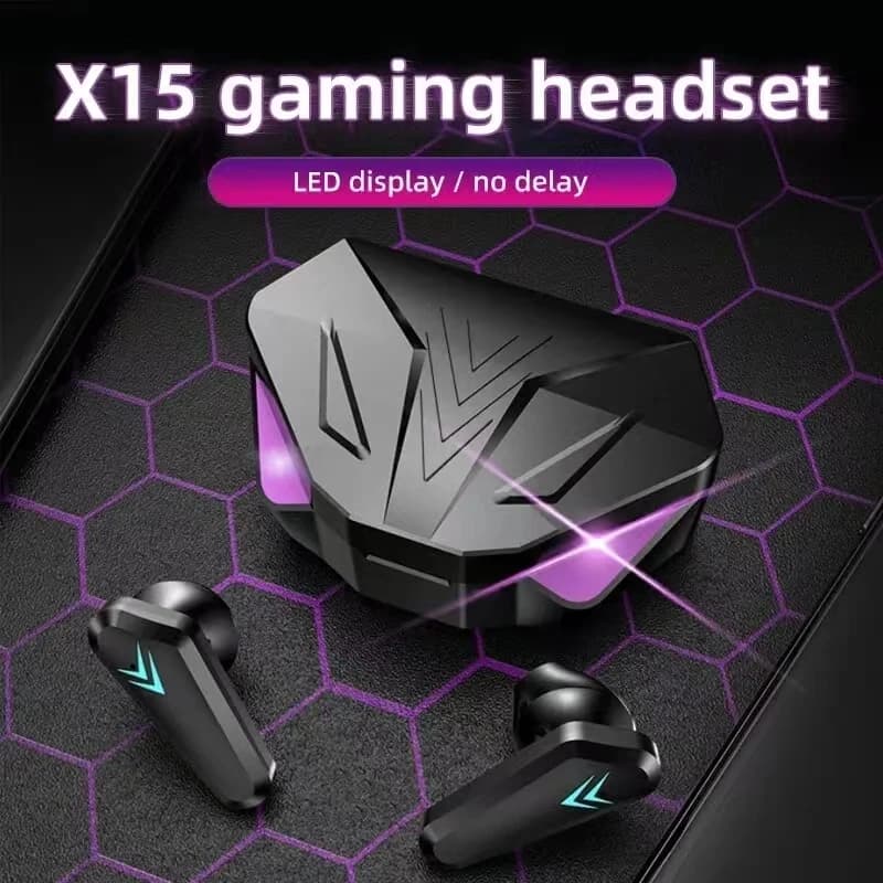 TWS casque sans fil Bluetooth affichage LED écouteurs de joueur avec micro casque sans fil suppression de bruit écouteurs Bluetooth X15 — 3/7
