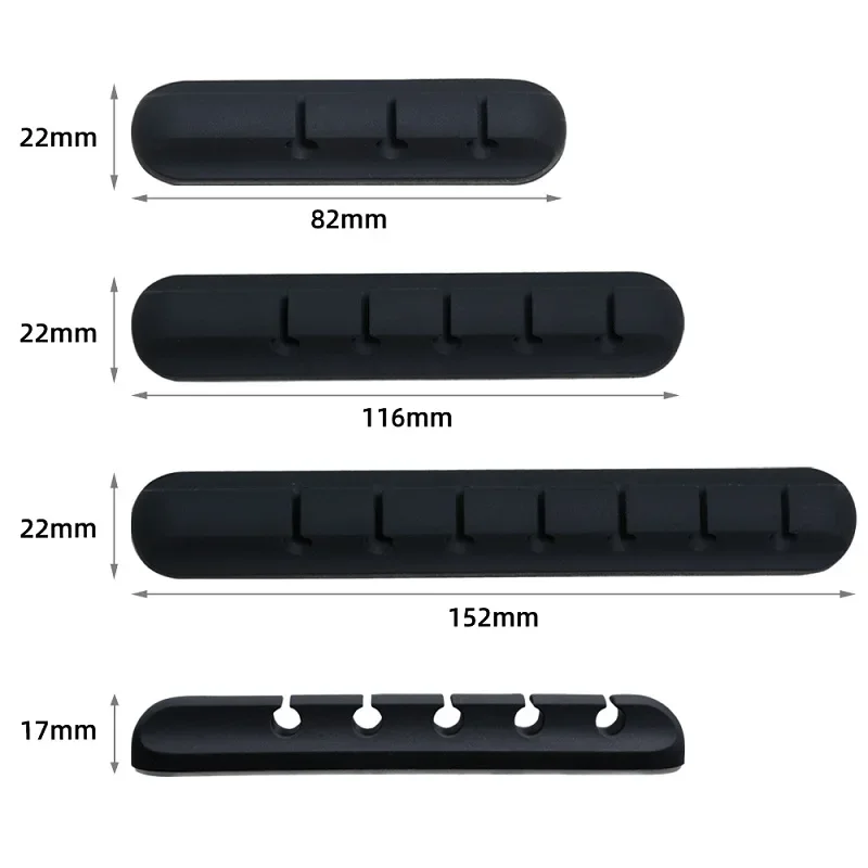 Organizador de cabo usb de silicone, enrolador de cabo de carregamento usb, clipes de gerenciamento arrumado, suporte de cabo de mouse, acessórios para fone de ouvido — 6/10