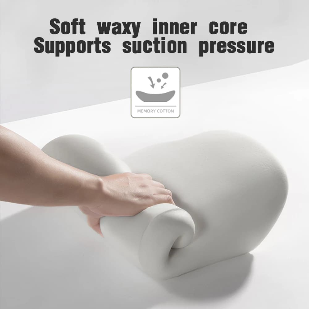 Oreiller de cou de voiture en mousse à mémoire de forme, protection lombaire du dos, coussin respirant pour appui-tête de voiture, soulage le Stress, oreiller de siège de voiture — 4/10