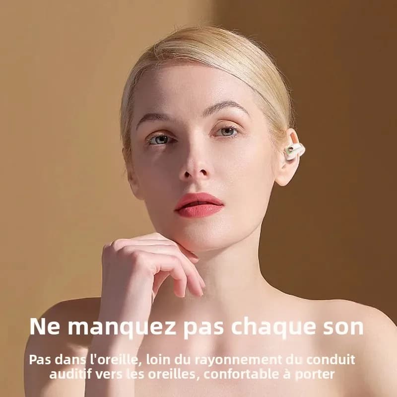 Écouteurs sans fil Bluetooth à conduction osseuse de haute qualité TWS, avec micro, pour le sport et réduction du bruit — 4/9
